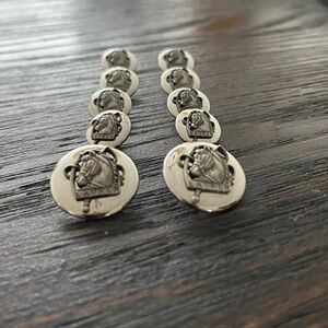 Vintage Ralph Lauren Equestrian Crest Buttons set of 10
